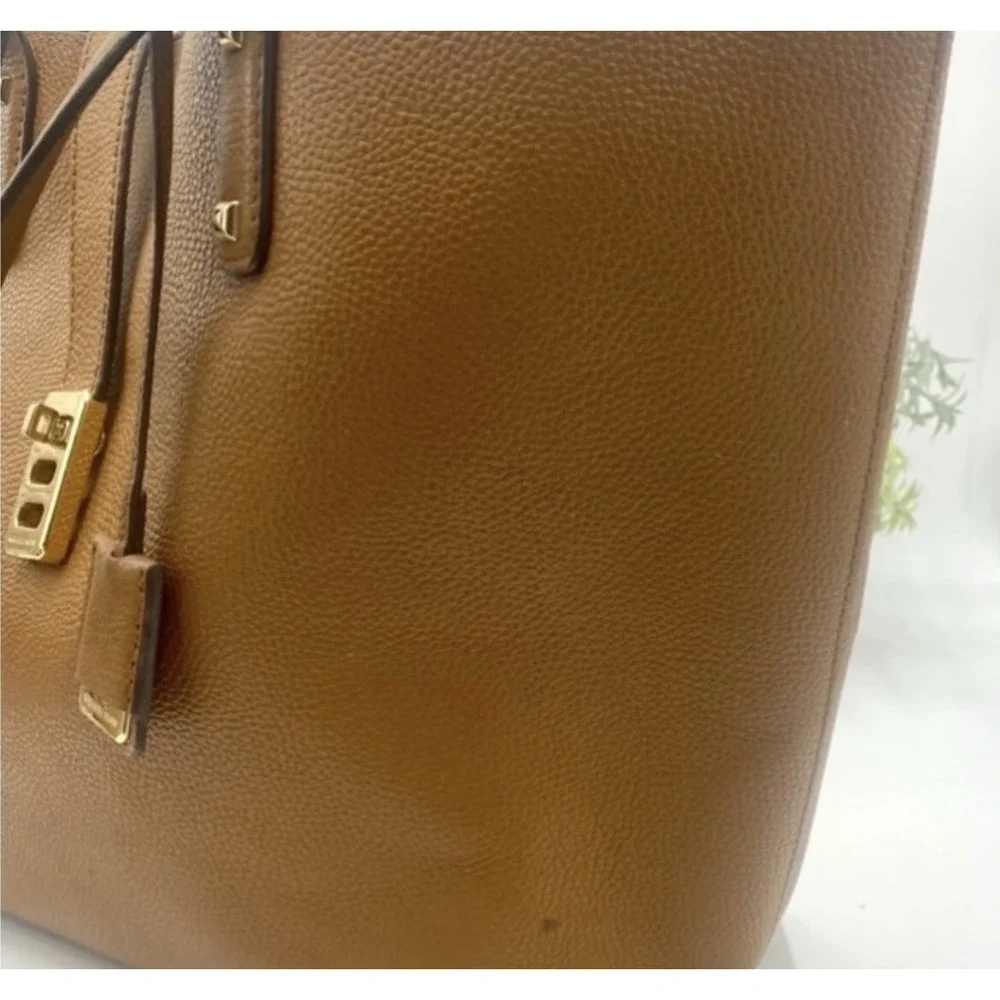 Michael Kors Karson Large Carryall Tote Saddle Luggage Leather (35T&GKRT3L)